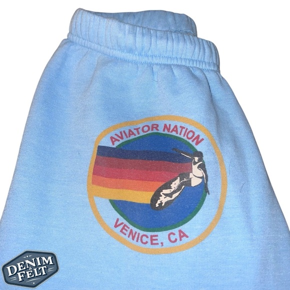 Aviator Nation Unisex Blue Venice Ca Logo Sweatpants | PRELOVED!!🩵 - Picture 4 of 16